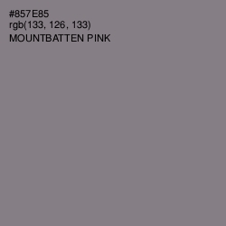 #857E85 - Mountbatten Pink Color Image